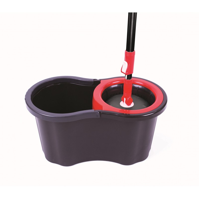 Mop rotativ ReFresh cu mâner  telescopic, găleată cu stoarcere 15L