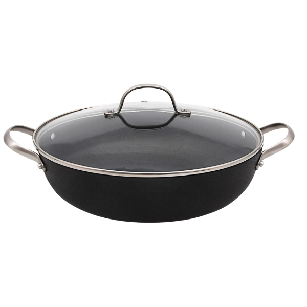 Cratiță din fontă cu capac din sticlă, Ø 30 cm, Iron Age