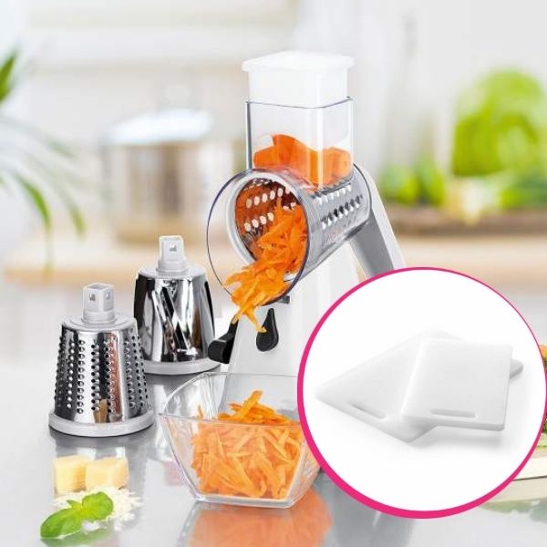 Pachet avantajos: Răzătoare multifuncțională Spin Slicer + Tocător 30 cm
