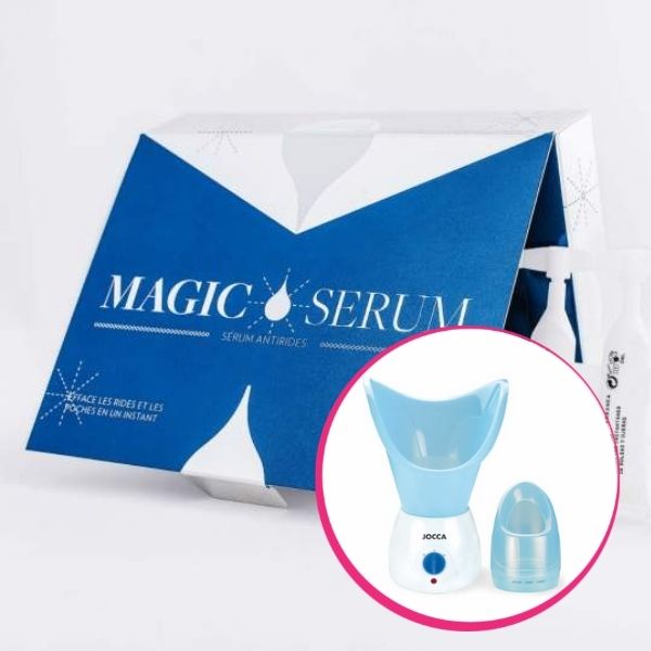 Pachet avantajos: Saună facială ReGlam + Ser antirid cu efect imediat Magic Serum