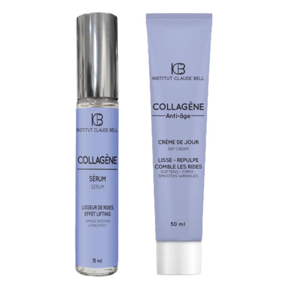 Set cu colagen: cremă de zi 50ml și ser 15ml