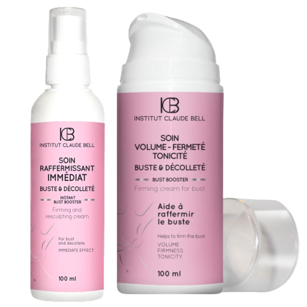 Set pentru fermitatea bustului și a decolteului: cremă 100ml și tratament spray 100ml