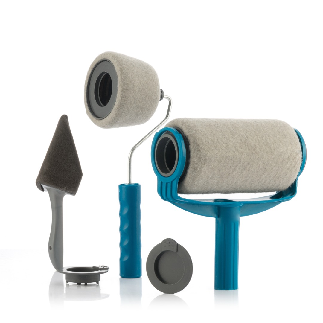 Trafalet antipicurare cu mâner extensibil, rezervor și accesorii de vopsit, Roll’n’Paint
